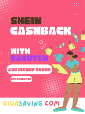 Shein cashback with rakuten